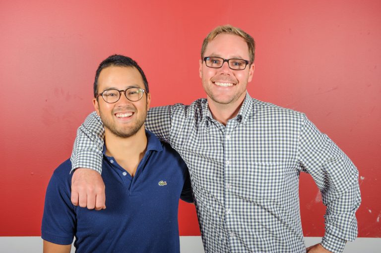 FR8nex co-founders Justin Hein (left) and Justin Bailie. (Photo: Darin White for Communitech)