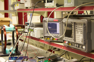 Testing equipment in ON Semiconductor’s Waterloo Lab. (Communitech photo: Trish Crompton)