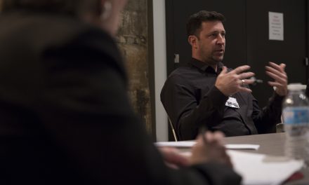 Jim Moss, co-founder of Plasticity Labs, speaking during roundtable