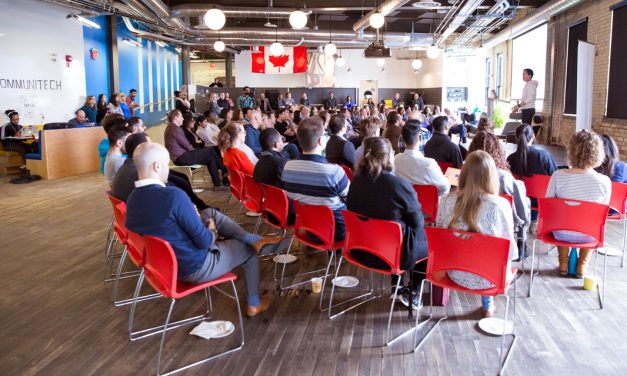 Audience watching Hongwei Liu on stage