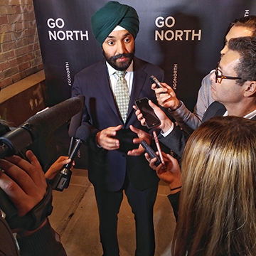 Navdeep Bains at Go North