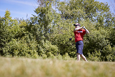 Waterloo’s William Werth playing golf 